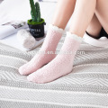 2019 Vente chaude à la maison velours corail sommeil chaud femmes chaussettes floues